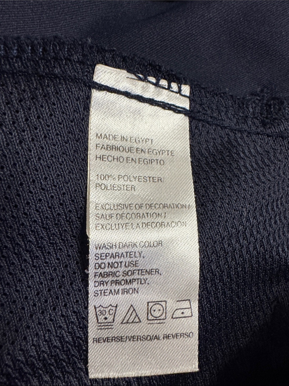 Izod Navy Flat-Front Men's Shorts - Picture 5 of 5